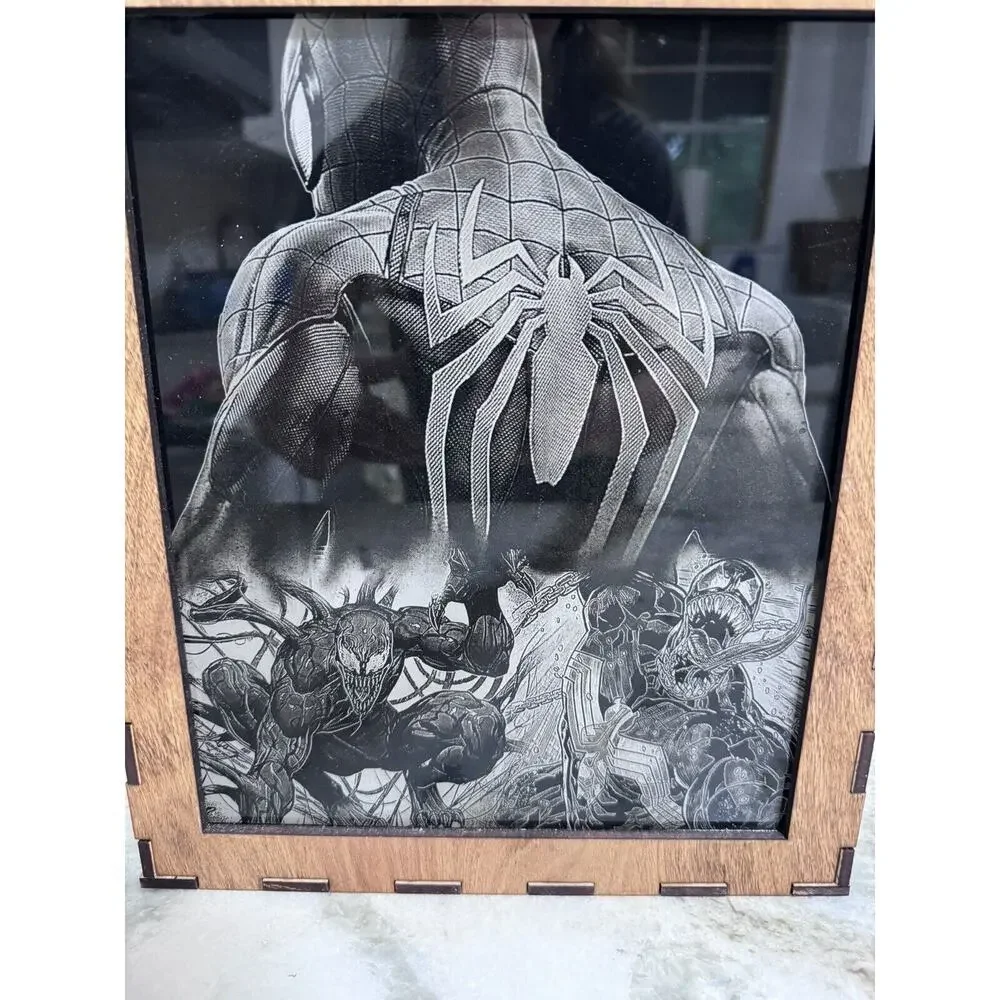 Custom Made Neon Lighted Color Changing Spider-Man Venom Wall/Standing Light Box - Picture 8 of 15